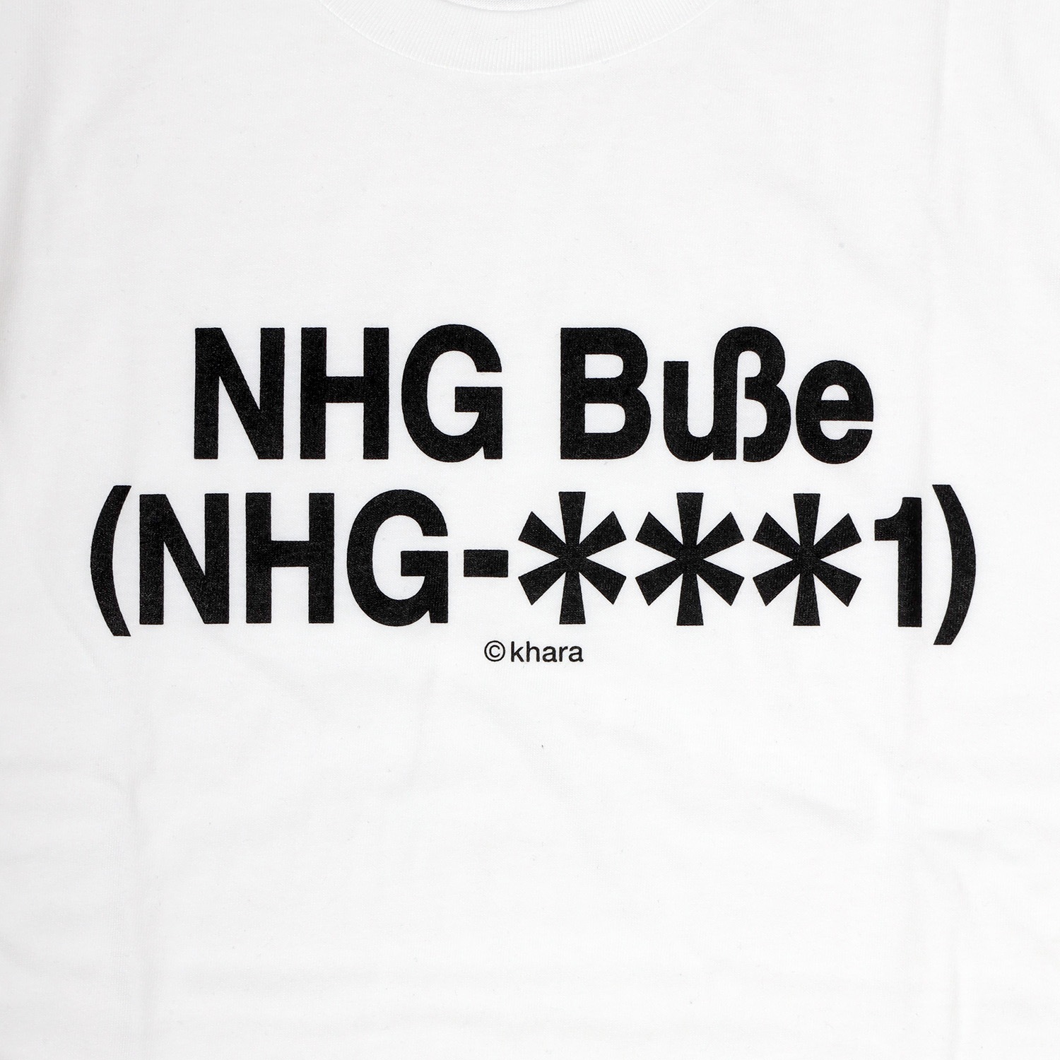 EVANGELION LETTER T-Shirt (WHITE(NHG Buße (NHG-＊＊＊1))