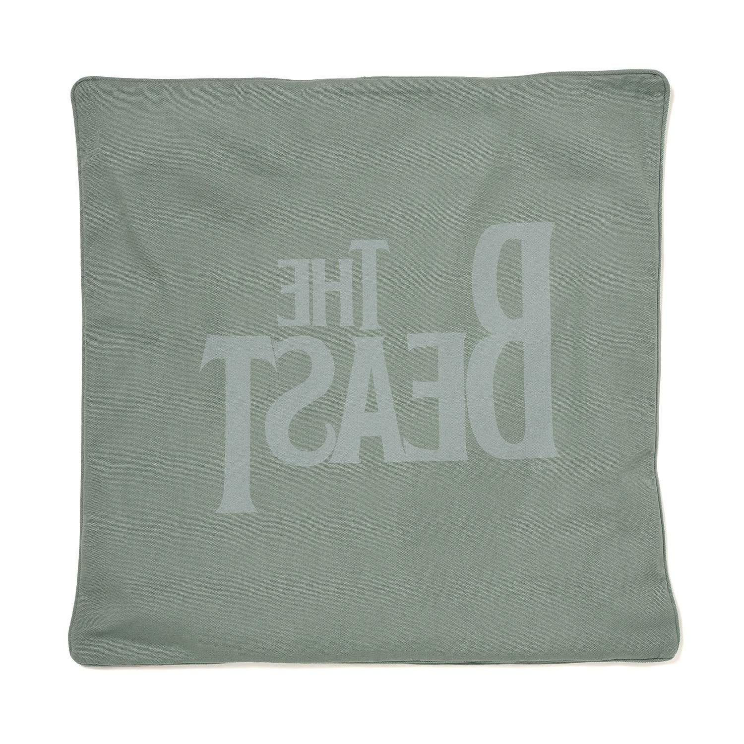 THE BEAST CANVAS SQUARE CUSHION COVER (GREEN)