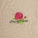 EVA-01 Flower Embroidery T-Shirt  (BEIGEPINK)