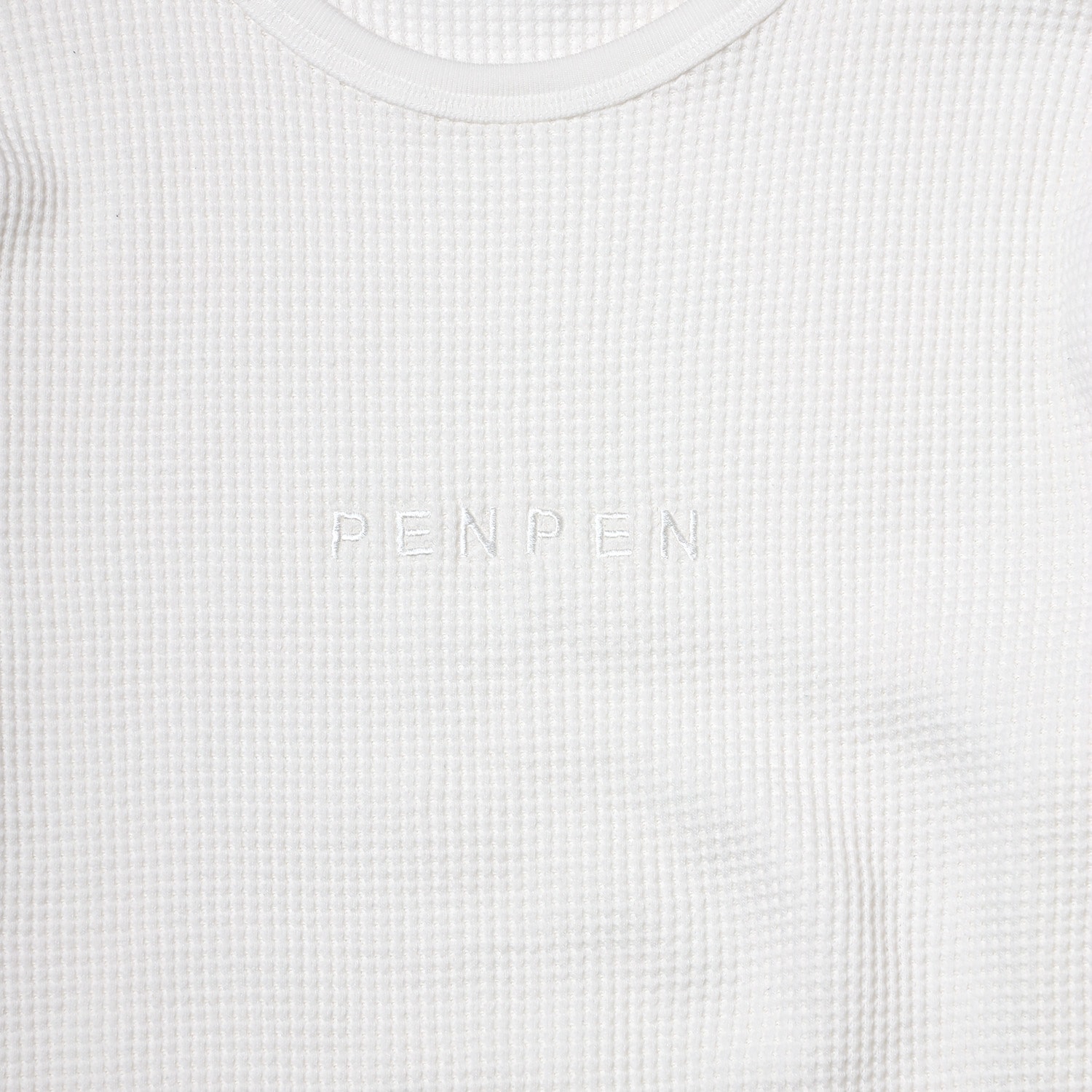 PENPEN Waffle Cutsew (WHITE)