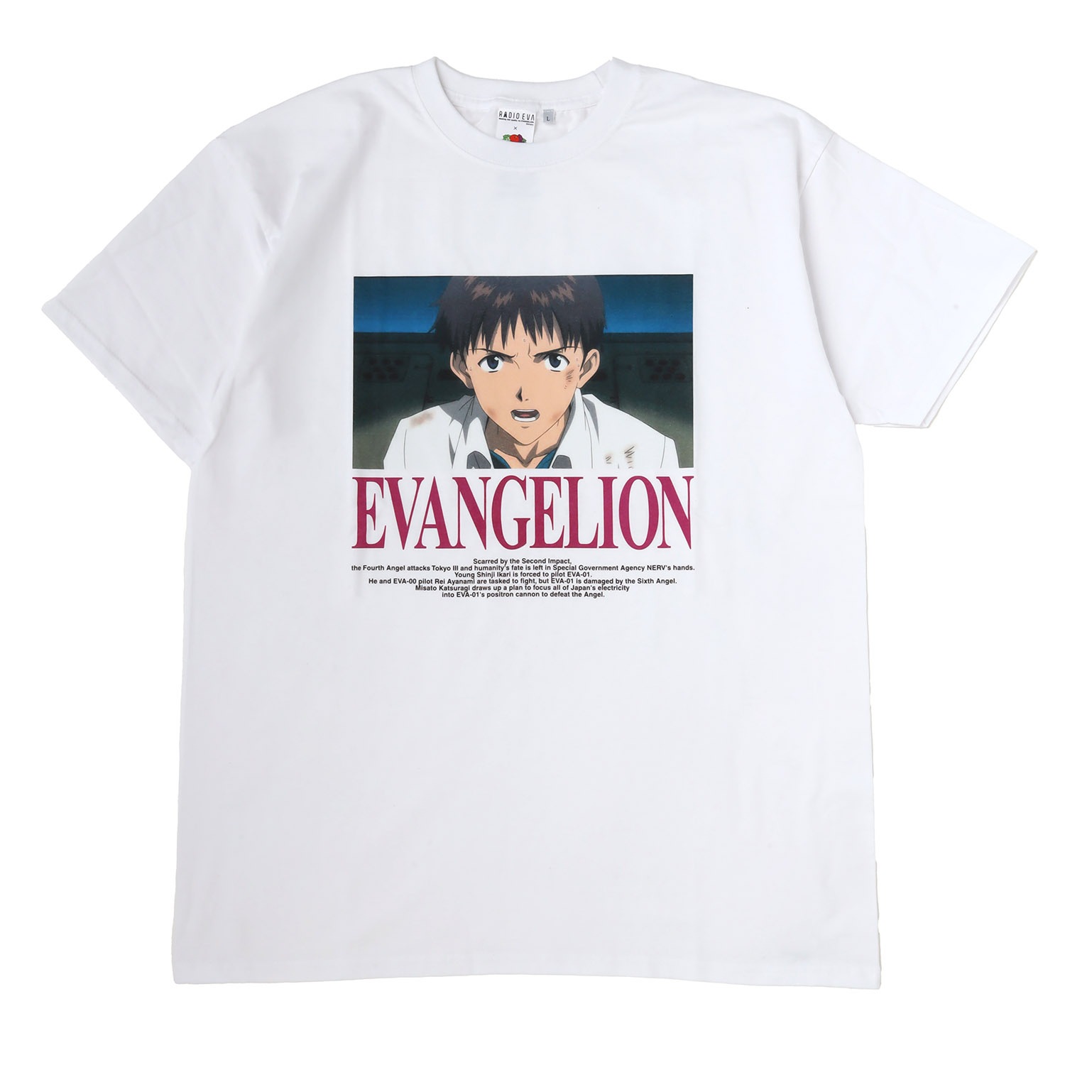 EVANGELION MOVIE GRAPHIC T-Shirt by FRUIT OF THE LOOM（WHITE）