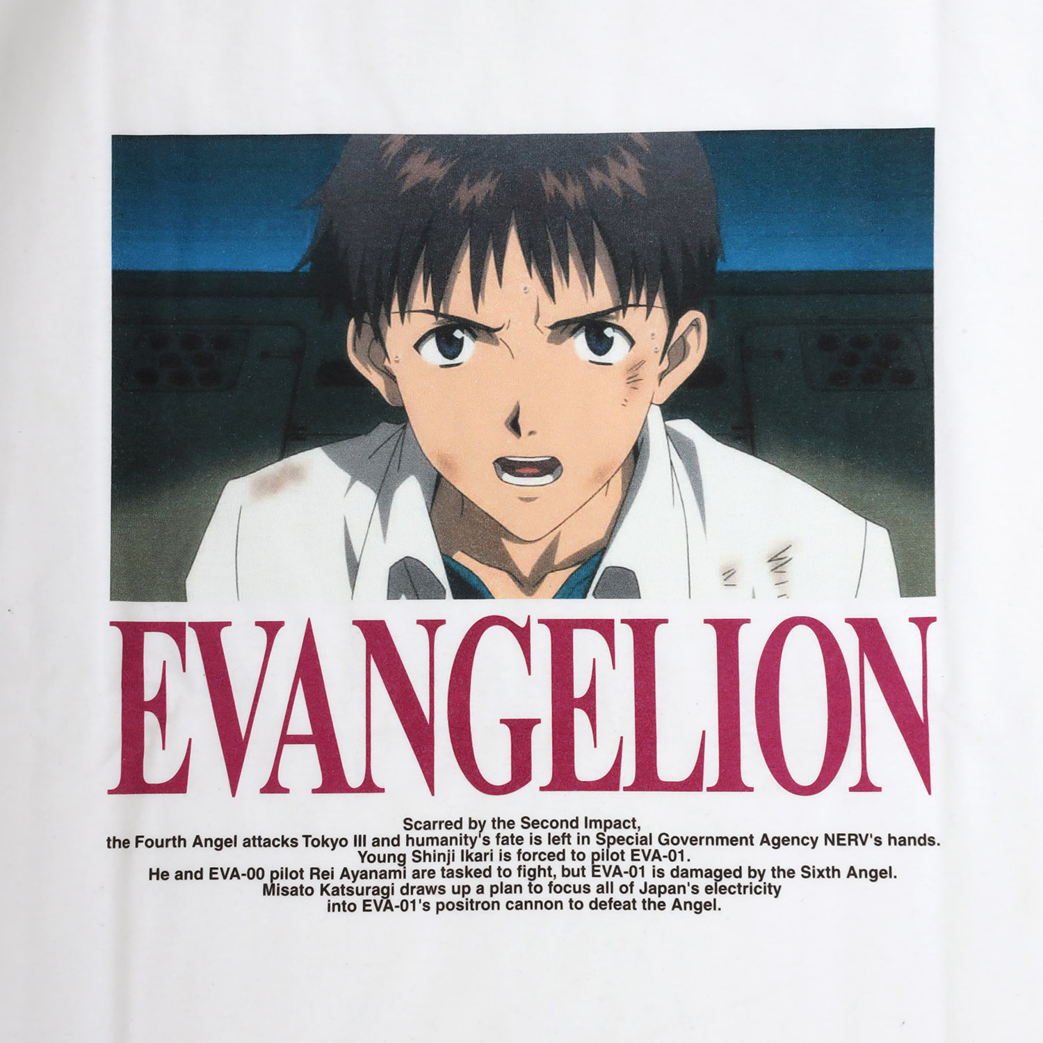 EVANGELION MOVIE GRAPHIC T-Shirt by FRUIT OF THE LOOM（WHITE）