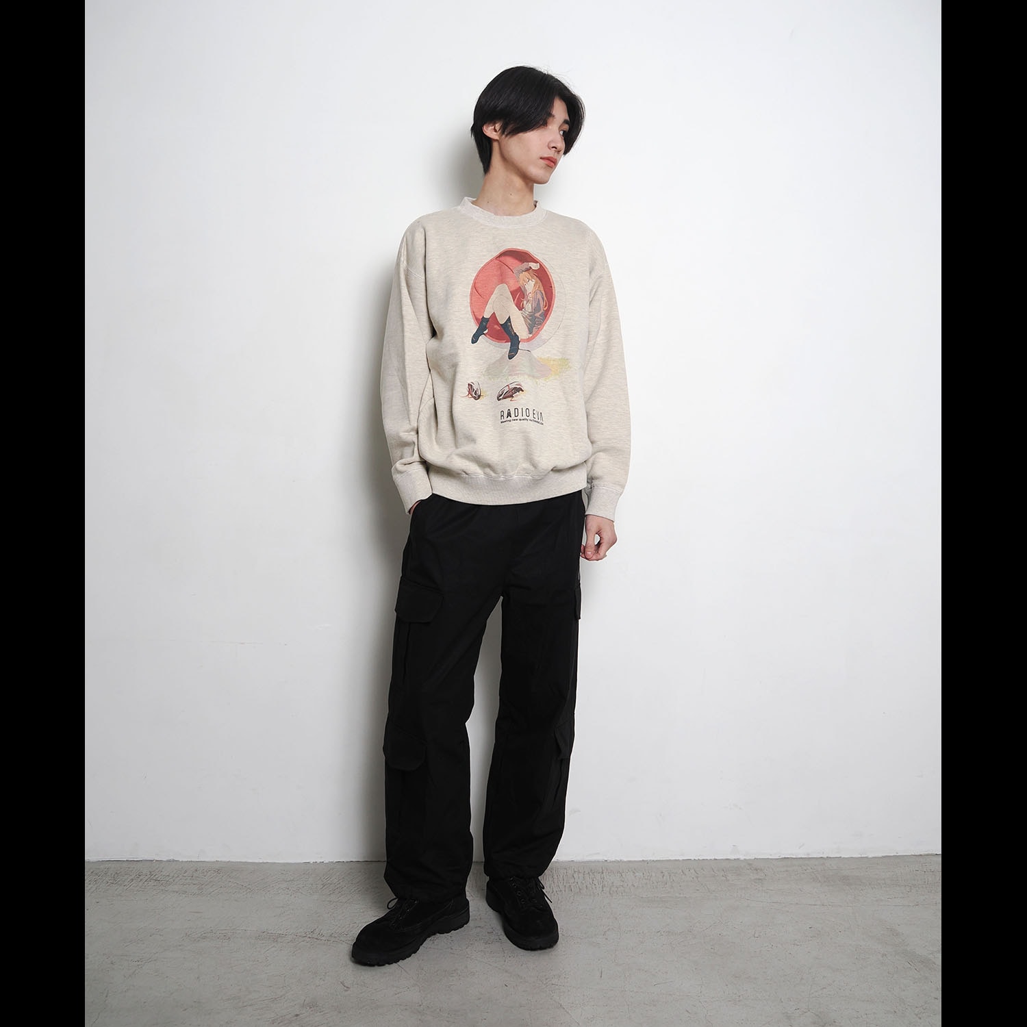 VINTAGE ILLUSTRATION Mottled Sweat（ASUKA）