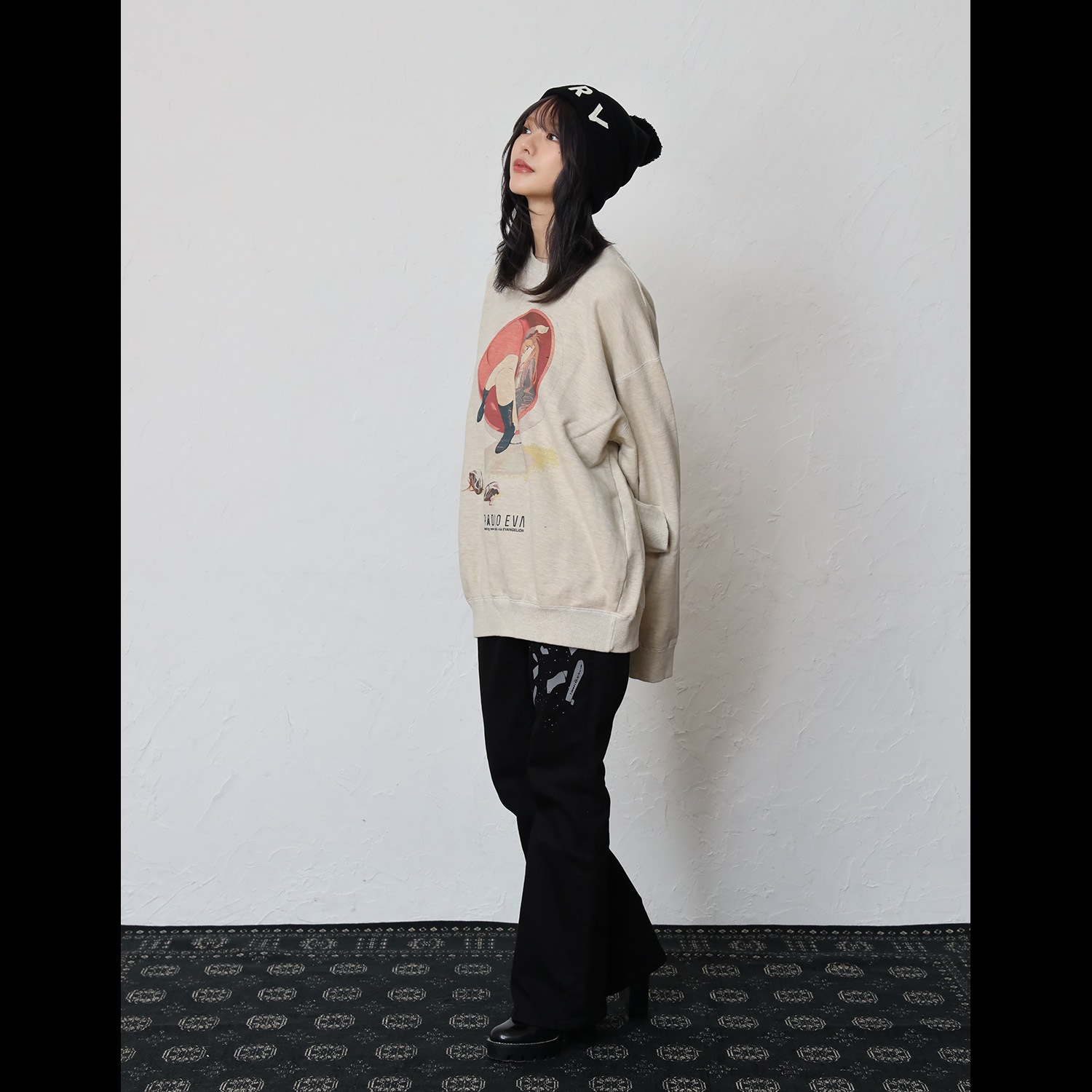 VINTAGE ILLUSTRATION Mottled Sweat（ASUKA）