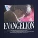 EVANGELION MOVIE GRAPHIC T-Shirt by FRUIT OF THE LOOM（NAVY）