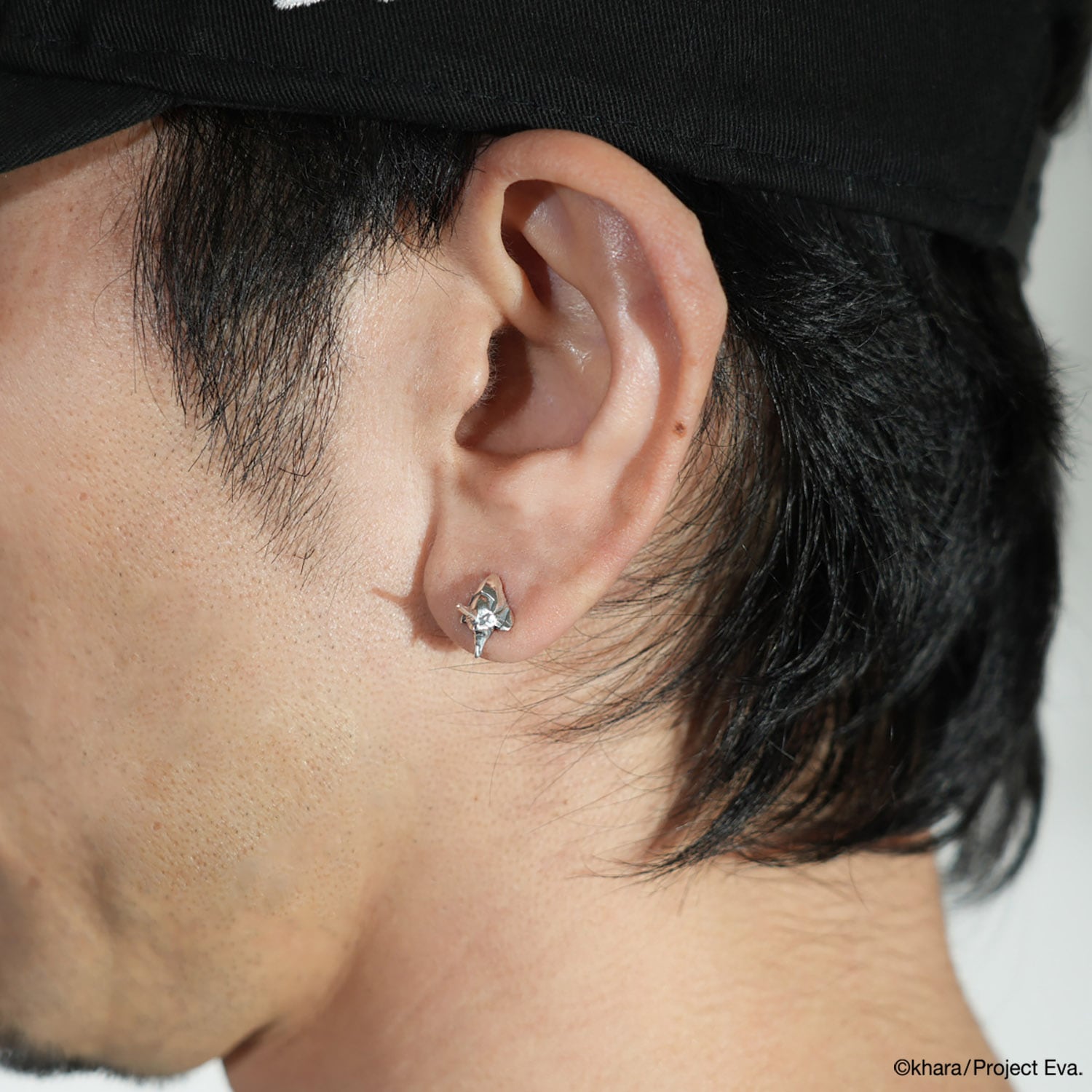 EVANGELION FACE PIERCED EARRINGS by JAM HOME MADE（EVA-01）