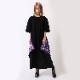EVA-01 PAISLEYS BANDANNA BIG T-Shirt (BLACK×PURPLE)