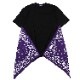 EVA-01 PAISLEYS BANDANNA BIG T-Shirt (BLACK×PURPLE)