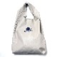 EVA-01 Flower Embroidery Tote Bag (GRAY)