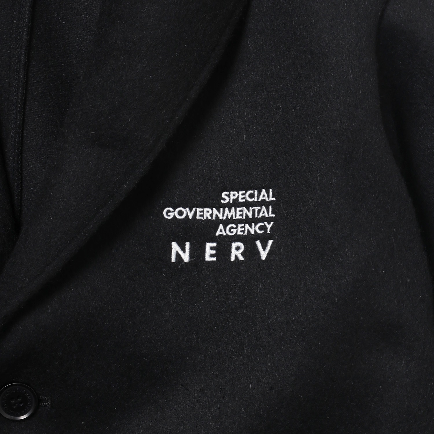 NERV Embroidery Wool Tailored Jacket (BLACK)