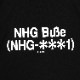 EVANGELION LETTER T-Shirt (BLACK(NHG Buße (NHG-＊＊＊1))