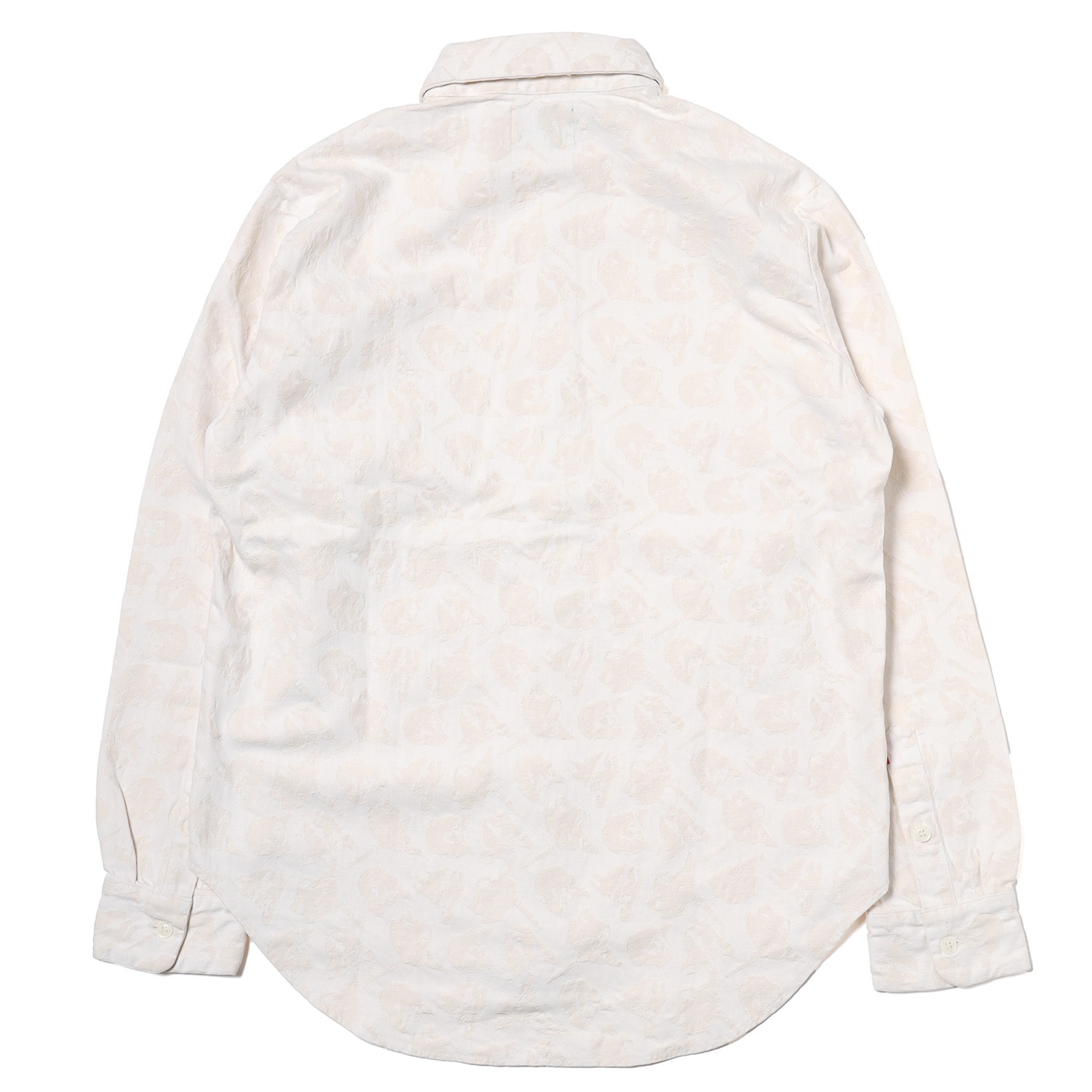 EVANGELION MONOGRAM JACQUARD DENIM SHIRT (WHITE)