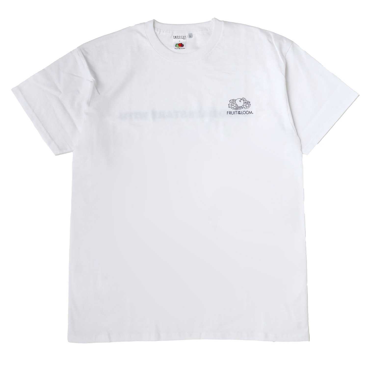 EVANGELION 2P PACKS T-Shirt by FRUIT OF THE LOOM（WHITE）