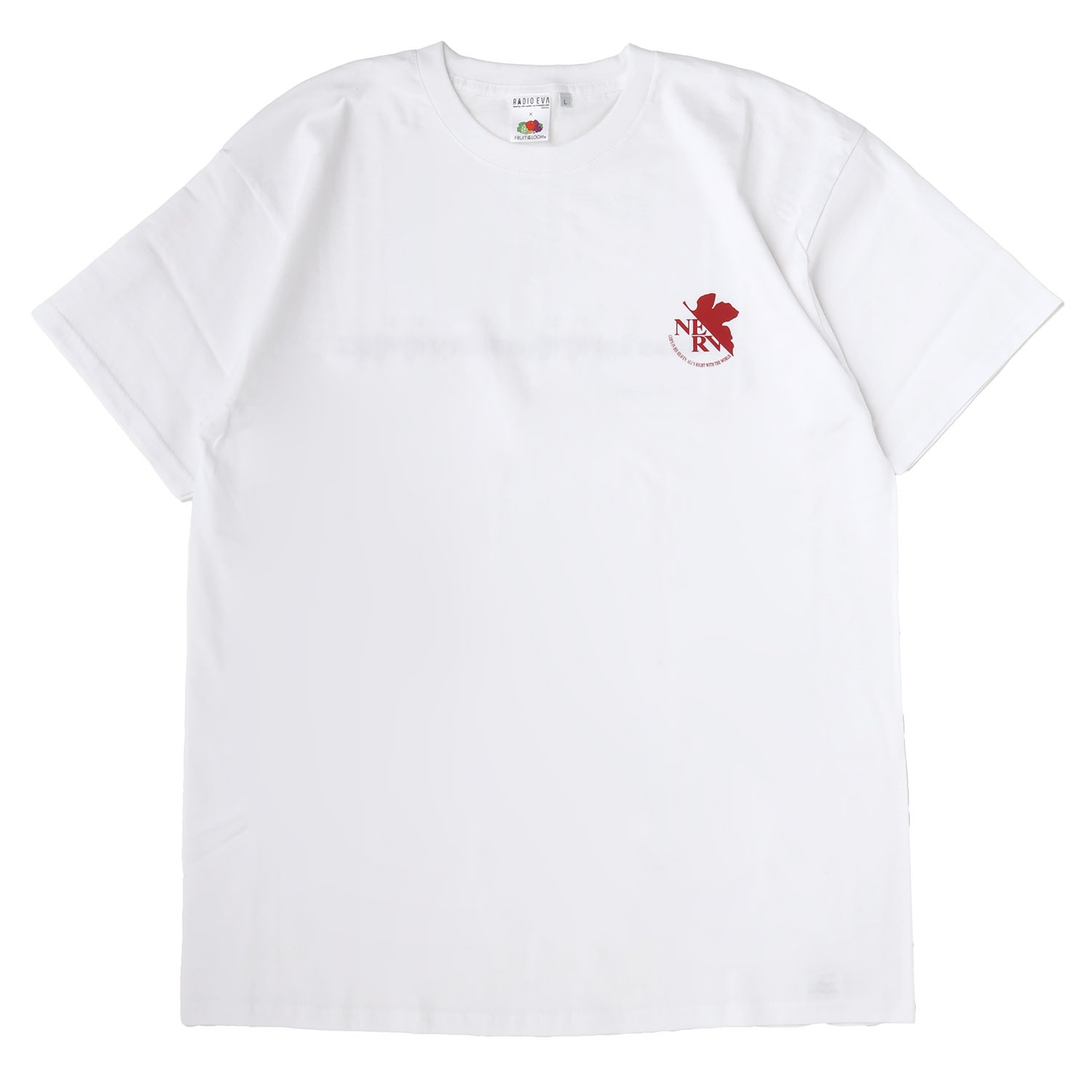 EVANGELION 2P PACKS T-Shirt by FRUIT OF THE LOOM（WHITE）