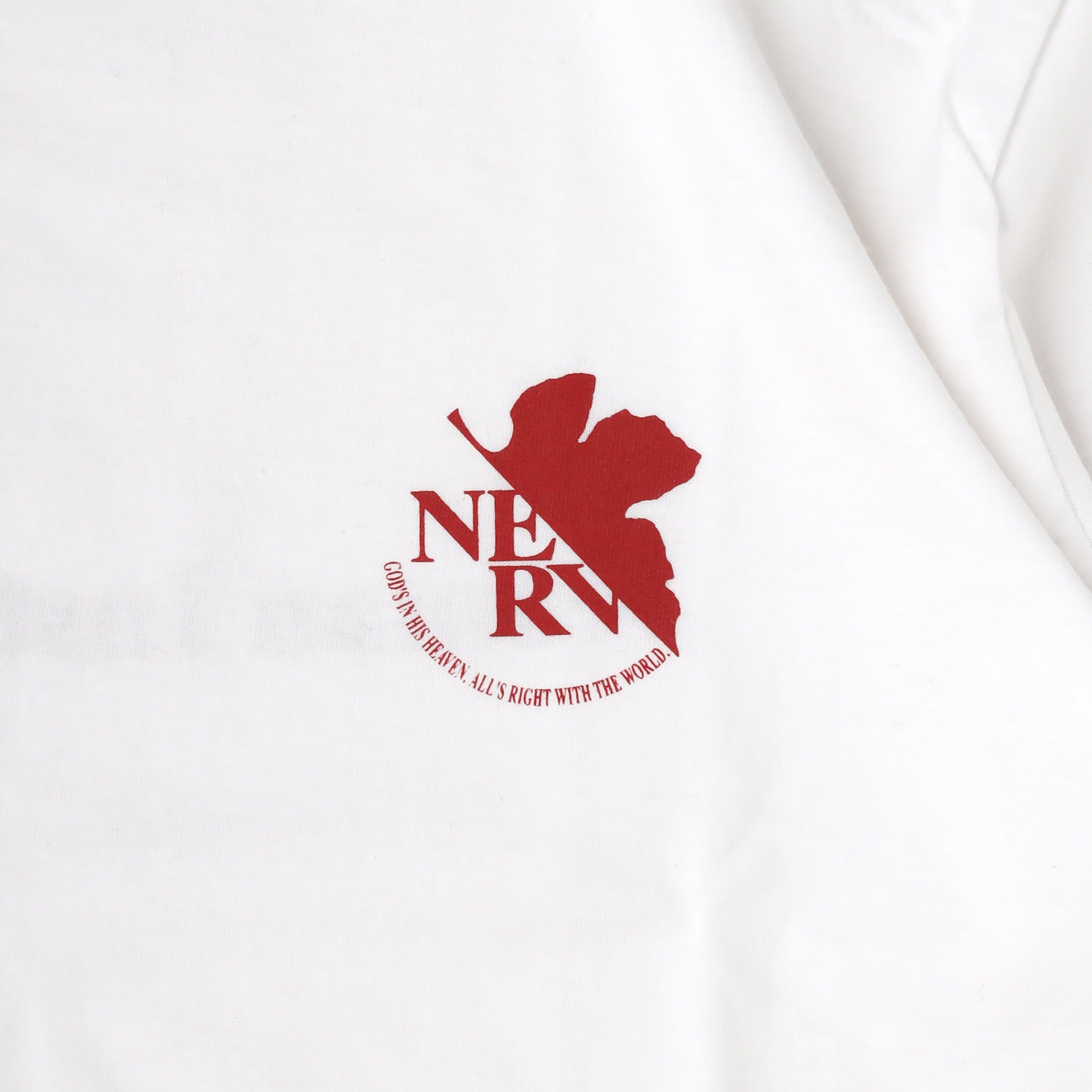 EVANGELION 2P PACKS T-Shirt by FRUIT OF THE LOOM（WHITE）