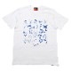 TYPOGRAPHY OF EVA index T-Shirt (WHITEBLUE)