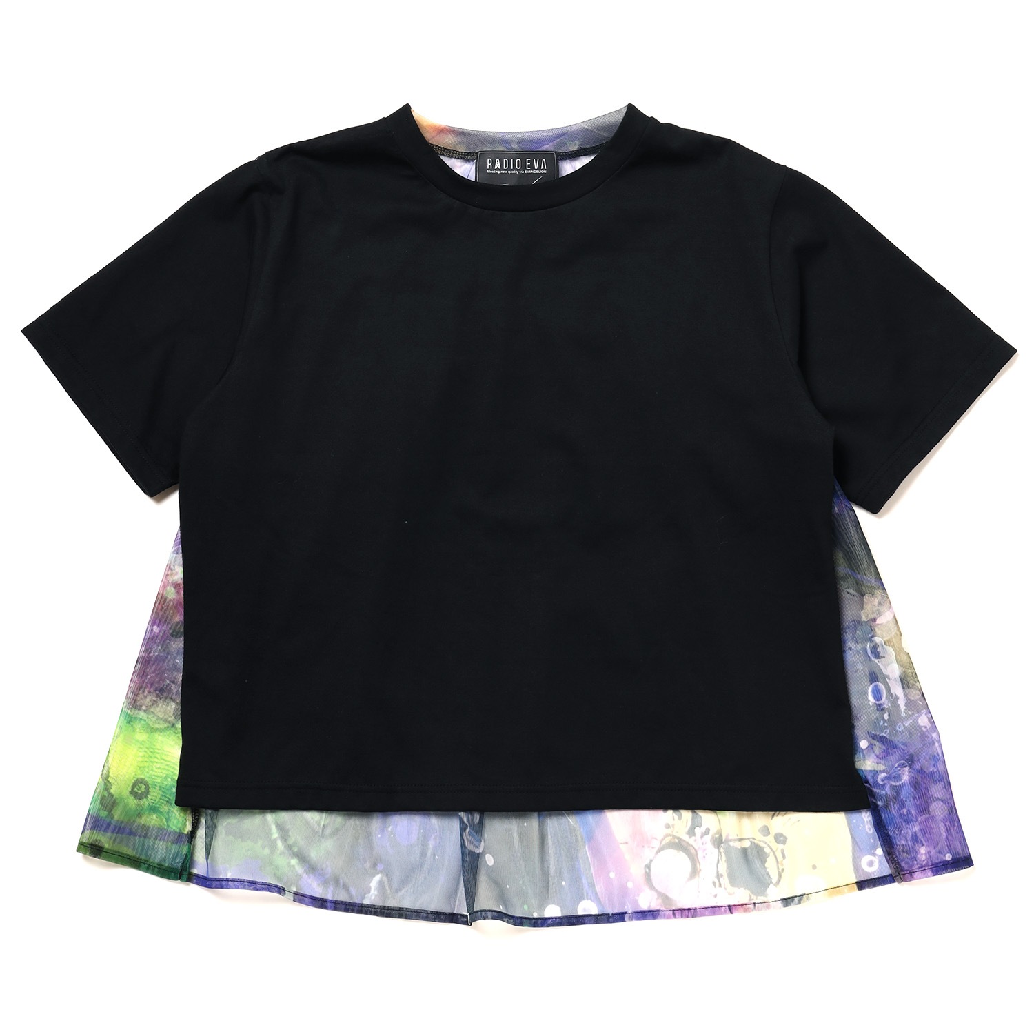 EVANGELION Graffiti Sheer Shirt by Cigarette-burns (BLACK(EVA-01))