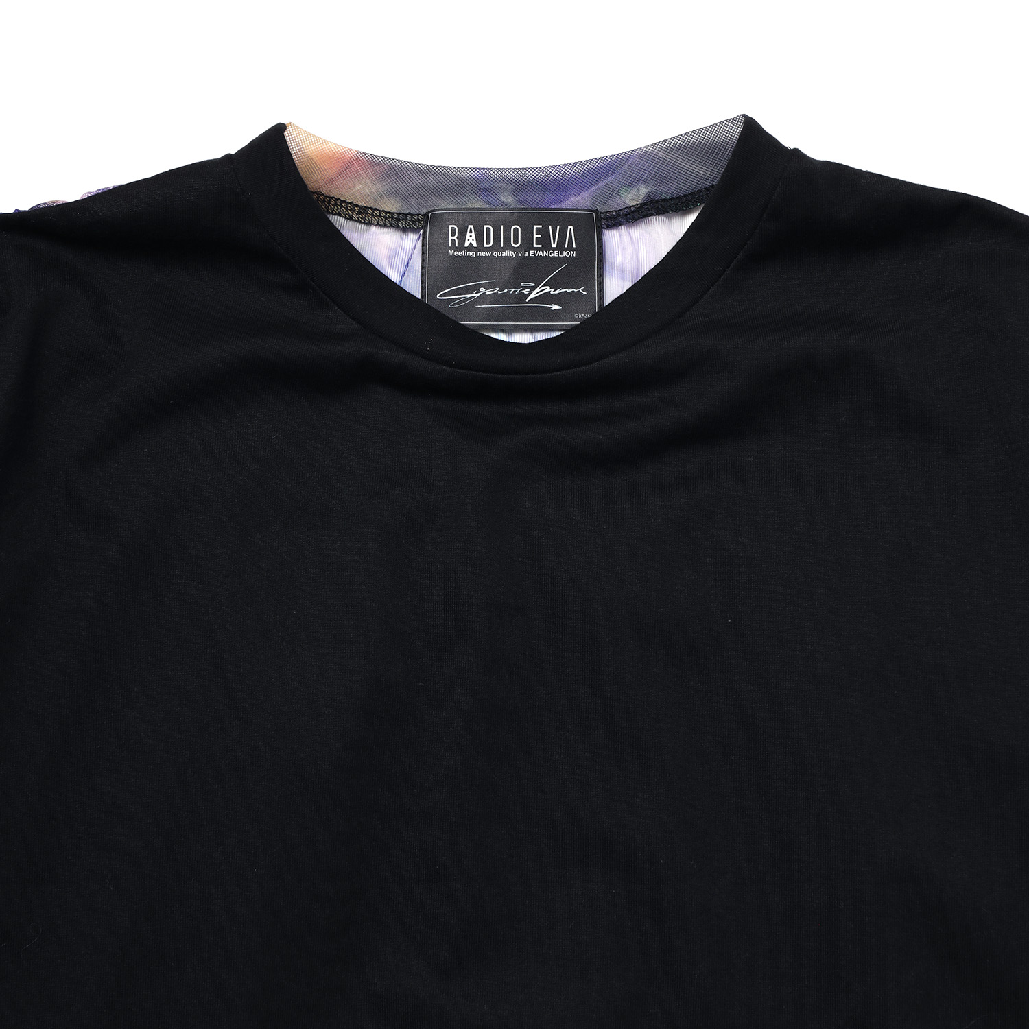 EVANGELION Graffiti Sheer Shirt by Cigarette-burns (BLACK(EVA-01))