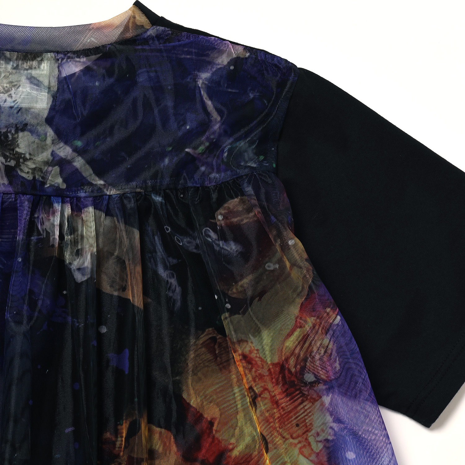 EVANGELION Graffiti Sheer Shirt by Cigarette-burns (BLACK(EVA-01))