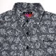 EVANGELION MONOGRAM JACQUARD DENIM SHIRT (BLACK)