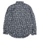 EVANGELION MONOGRAM JACQUARD DENIM SHIRT (BLACK)