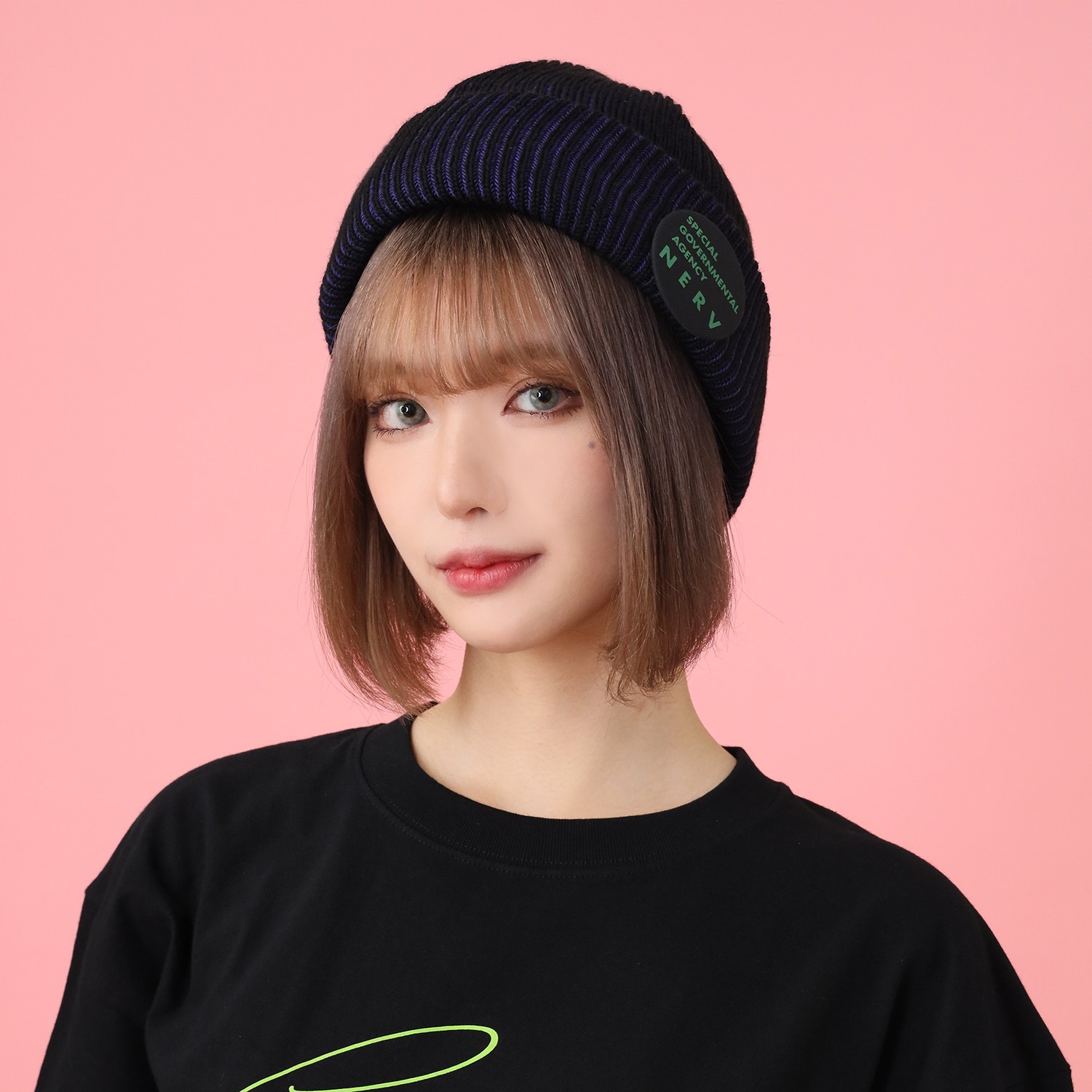 EVA-01 Rib Knit Cap (PURPLE)