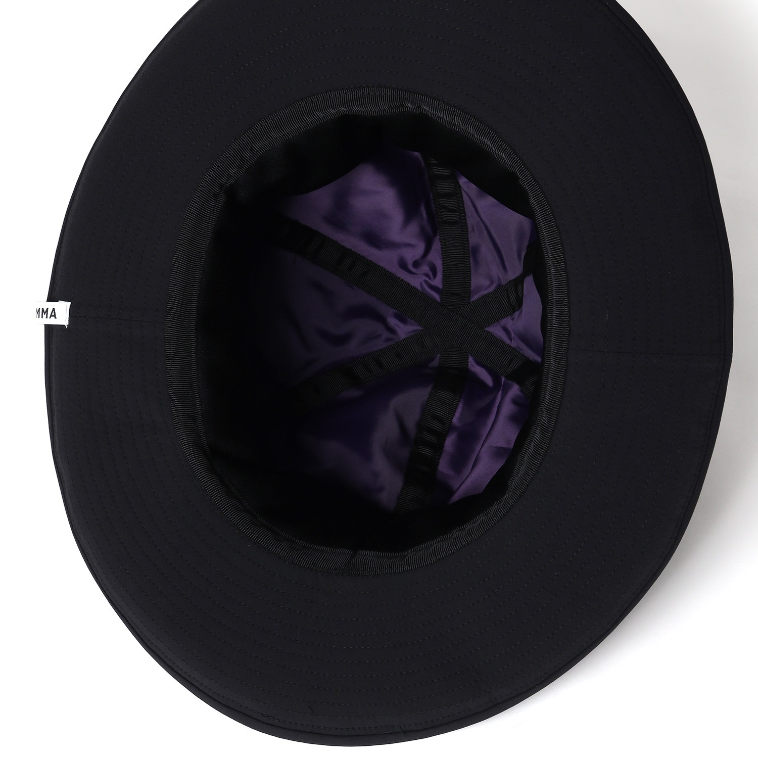 Cross Nylon Hat by RIDDLEMMA (BLACK(EVA-01 MODEL))