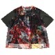 EVANGELION Graffiti Sheer Shirt by Cigarette-burns (OLIVE(EVA-02))