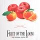 EVANGELION FRUITS T-Shirt by FRUIT OF THE LOOM（RED（WHITE））