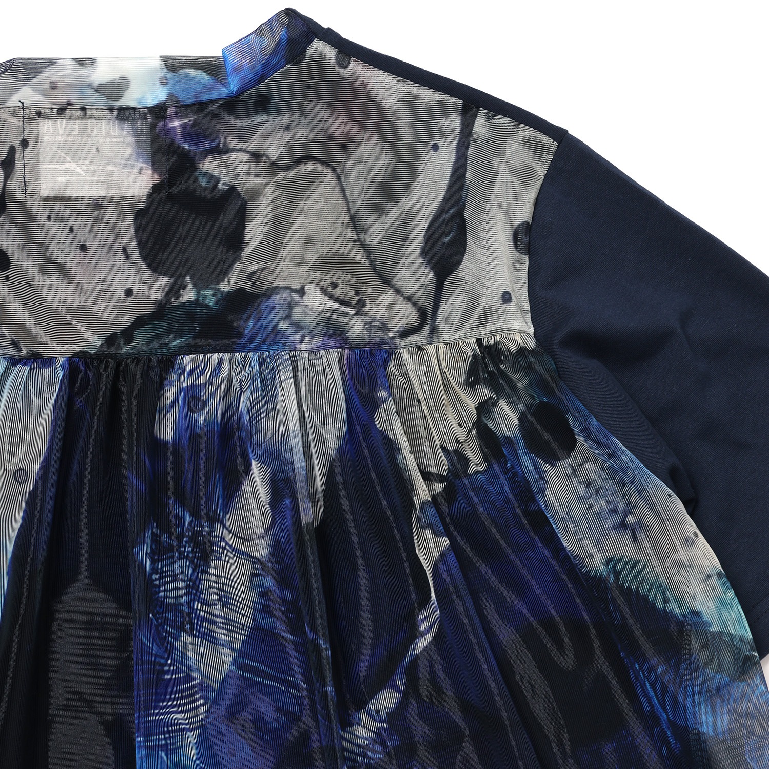 EVANGELION Graffiti Sheer Shirt by Cigarette-burns (NAVY(Mark.06))