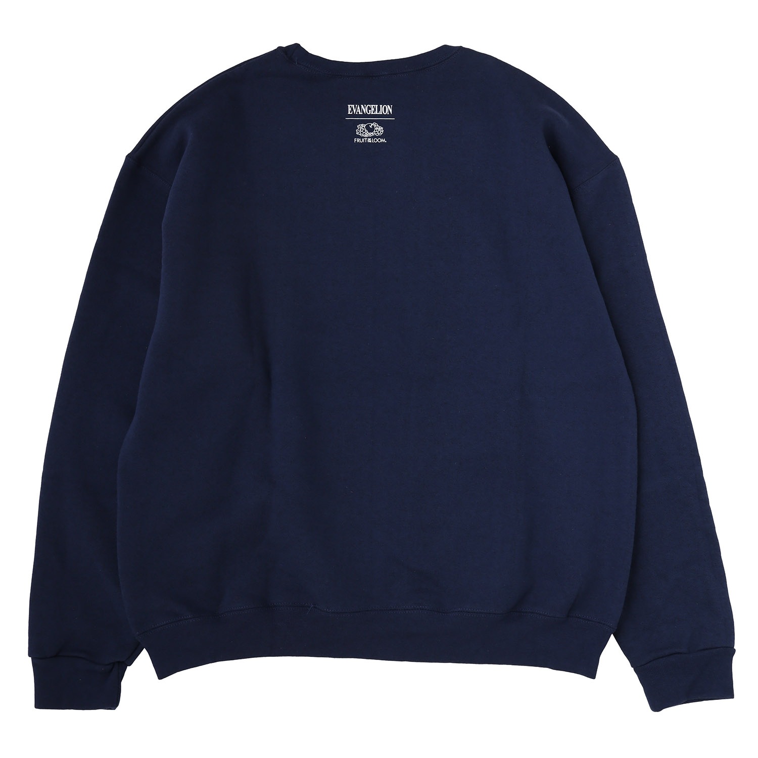 EVANGELION CREW NECK SWEAT by FRUIT OF THE LOOM（NAVY）