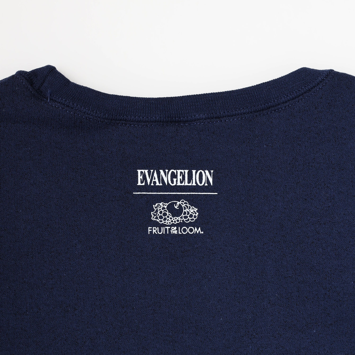 EVANGELION CREW NECK SWEAT by FRUIT OF THE LOOM（NAVY）