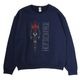 EVANGELION CREW NECK SWEAT by FRUIT OF THE LOOM（NAVY）