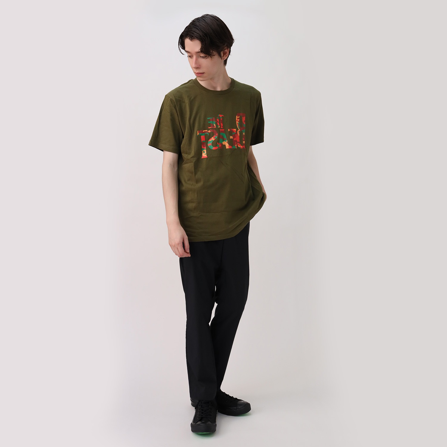 THE BEAST T-Shirt (EVA-02(OLIVE))