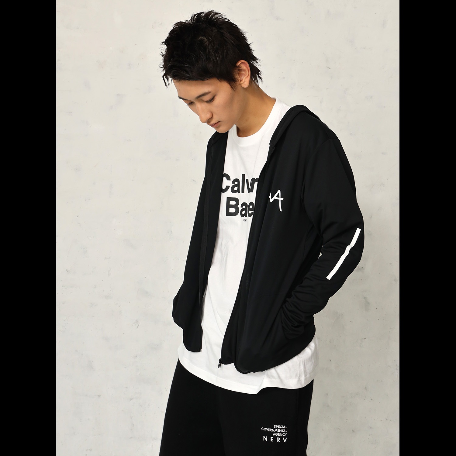 EVANGELION Solid Line Logo UV Parka (MINT GREEN)