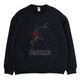 EVANGELION CREW NECK SWEAT by FRUIT OF THE LOOM（BLACK）