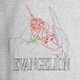 EVANGELION CREW NECK SWEAT by FRUIT OF THE LOOM（GRAY）
