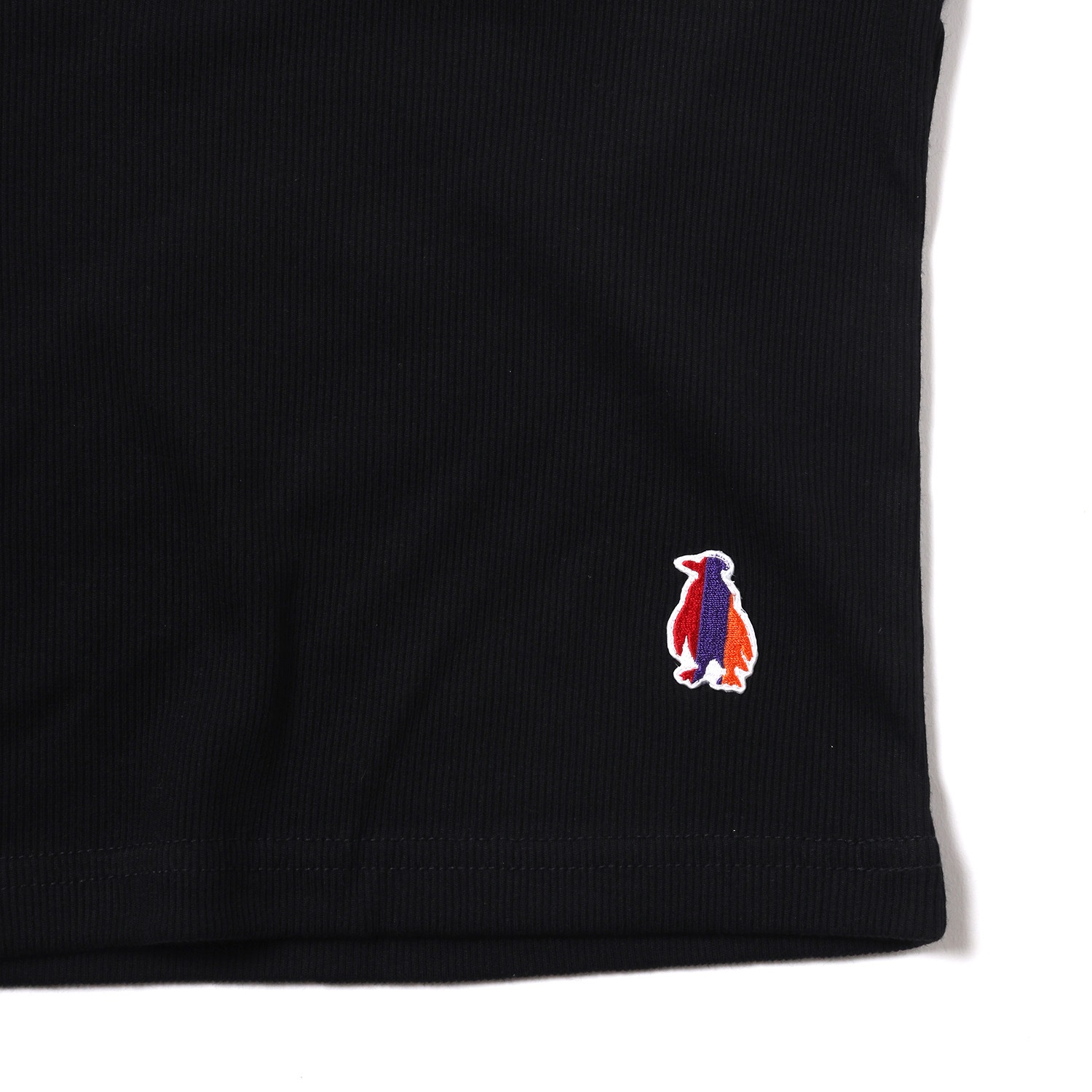 Rib Crop T-Shirt (BLACK)