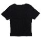 Rib Crop T-Shirt (BLACK)