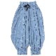 円環 rope jacquard many many gather pants by 01u10 (BLUE(SHINJI))