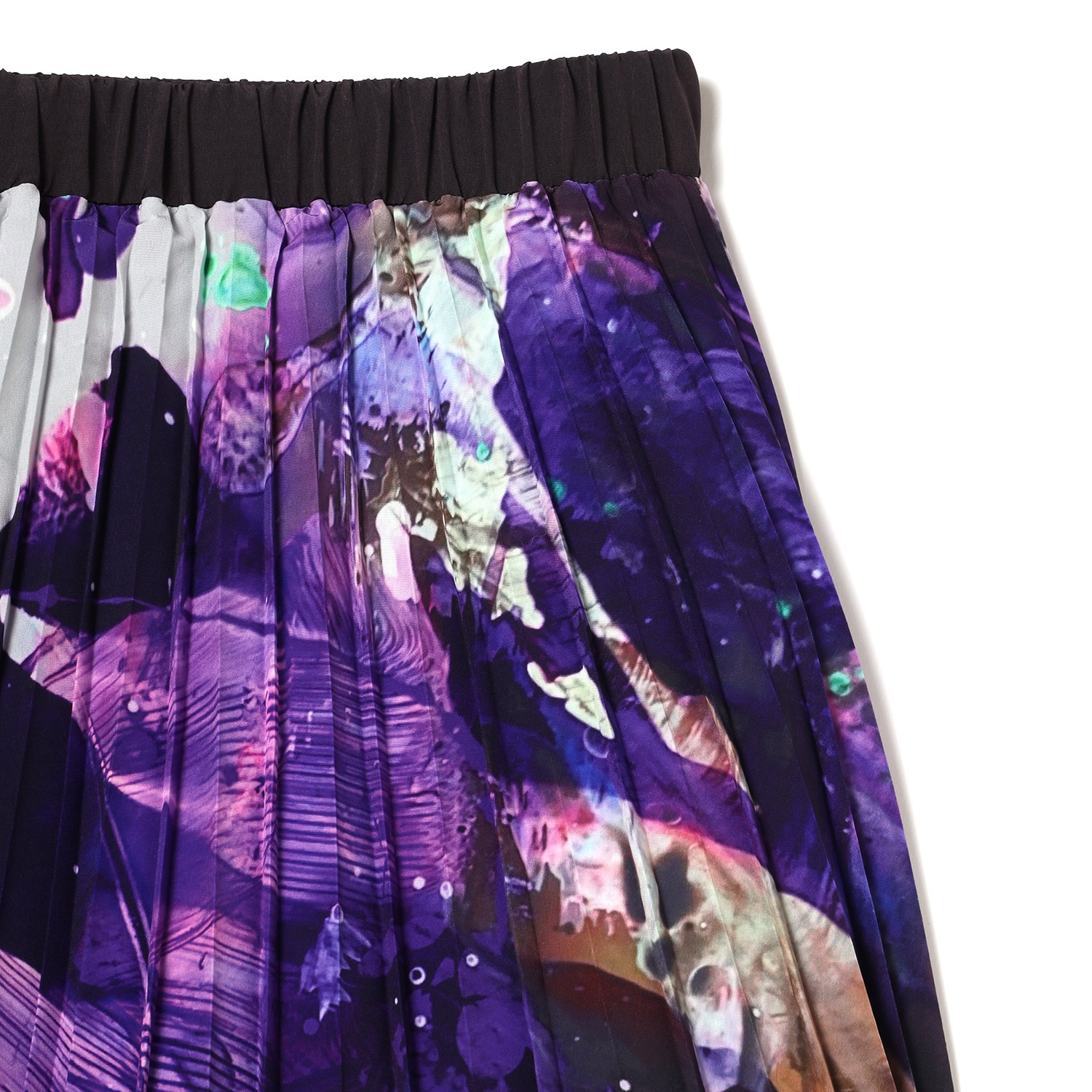 EVANGELION Graffiti Pleated Skirt by Cigarette-burns (PURPLE(EVA-01))
