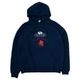 EVANGELION LOGO HOODIE by FRUIT OF THE LOOM（NAVY）