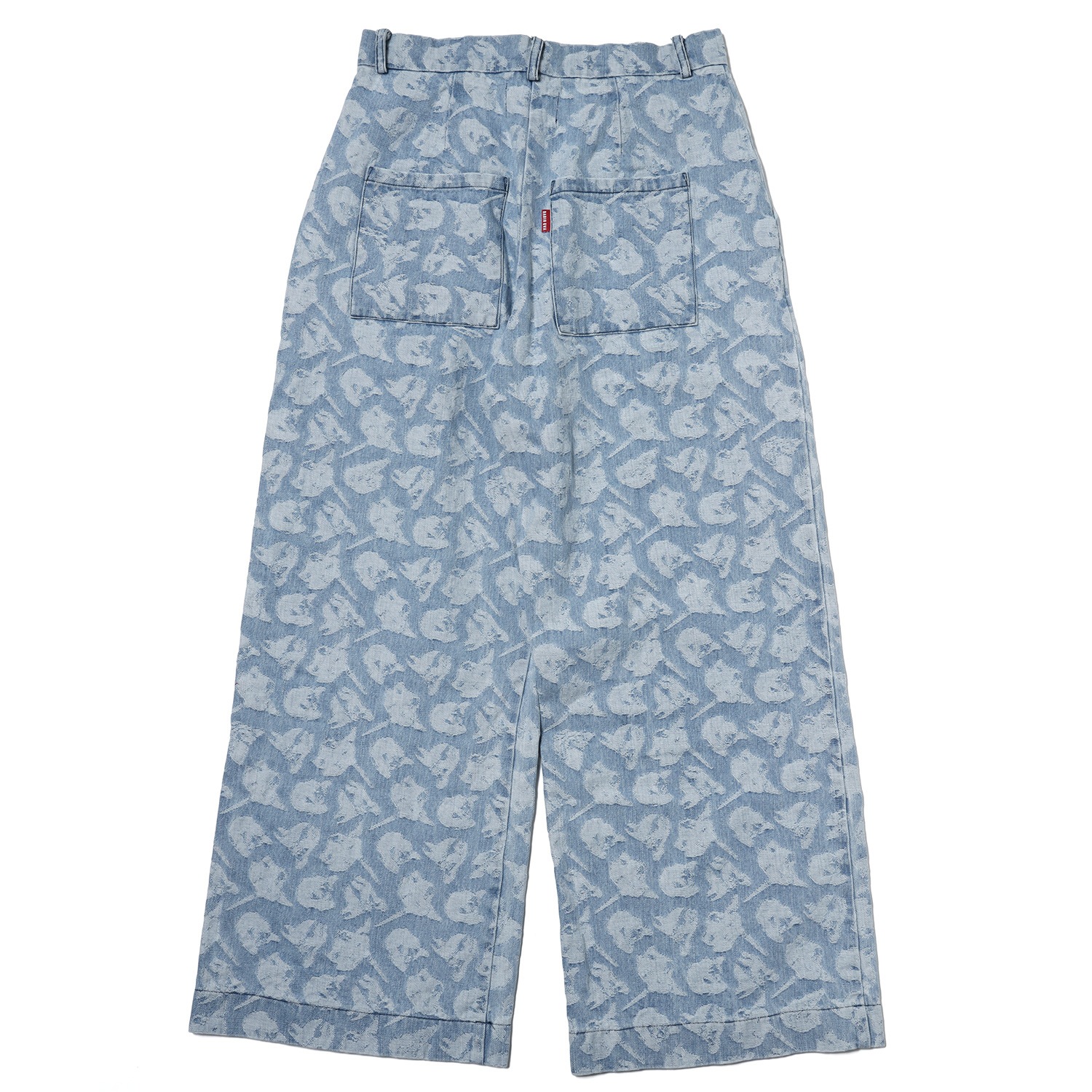 EVANGELION MONOGRAM JACQUARD DENIM PANTS (INDIGO)