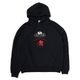 EVANGELION LOGO HOODIE by FRUIT OF THE LOOM（BLACK）