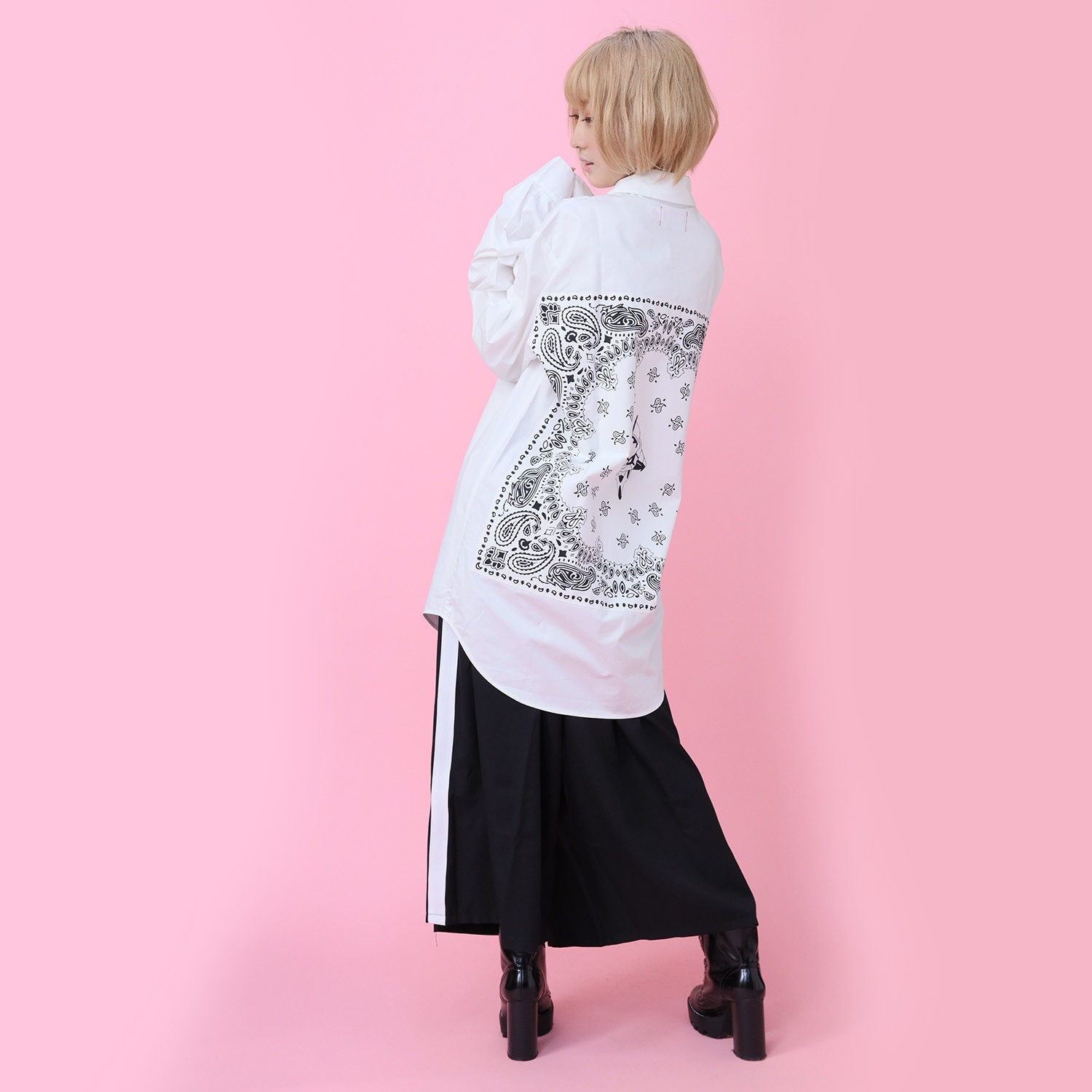 EVA-01 BANDANNA SHIRTS (WHITE)