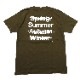 NEW ONLY SUMMER T-Shirt (OLIVE×WHITE)
