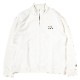 NERV Embroidery Half Zip Sweat  by FRUIT OF THE LOOM (WHITE)
