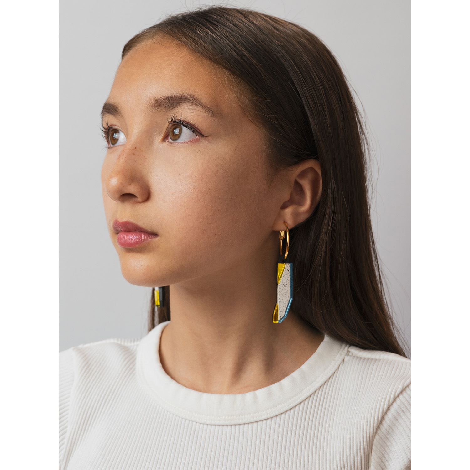 EVANGELION PYLON HOOPS by MYSTIC FORMS（White-Iceblue-Yellow）