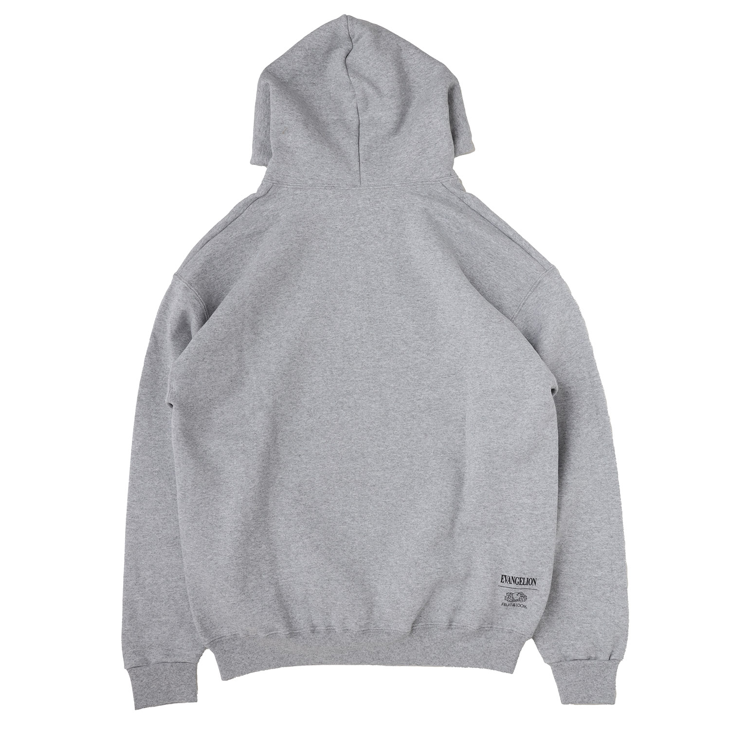 EVANGELION LOGO HOODIE by FRUIT OF THE LOOM（GRAY）