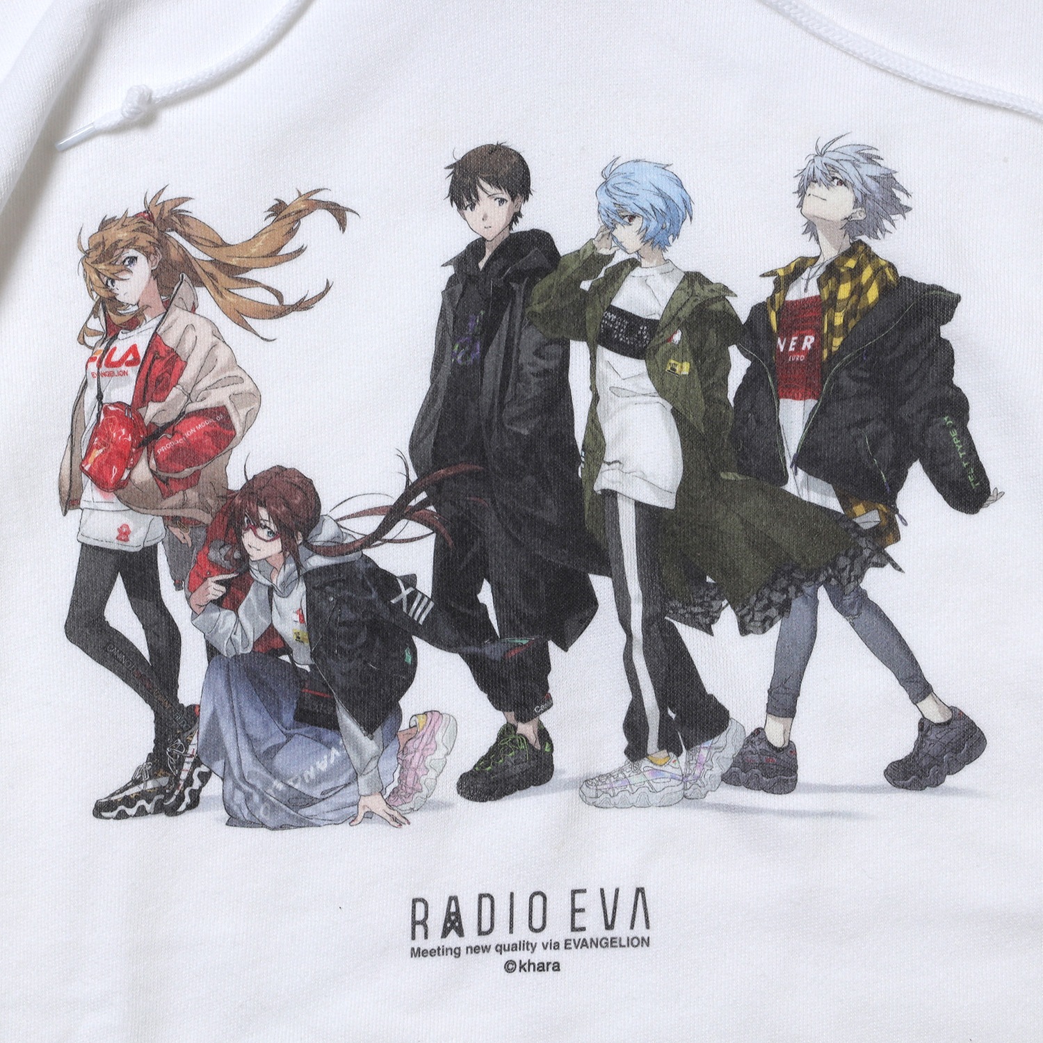RADIO EVA Illustration Parka (Mai Yoneyama) (WHITE)